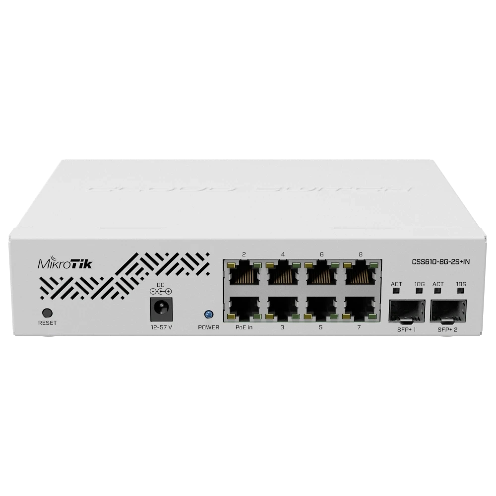 MikroTik CSS610-8G-2S+IN 8-портовый гигабитный управляемый